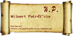 Wilpert Patrícia névjegykártya